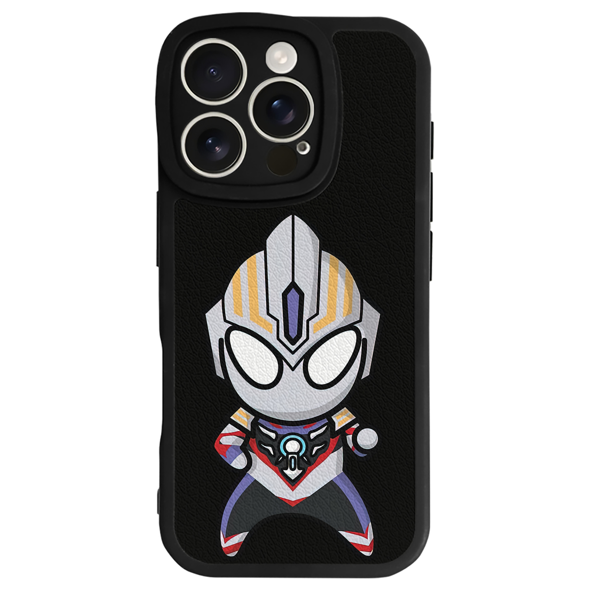 （画像用） ウルトラマン Ultraman 【iPhone 16シリーズ対応】シリコンスマホケース（レザー調） 材質：シリコン